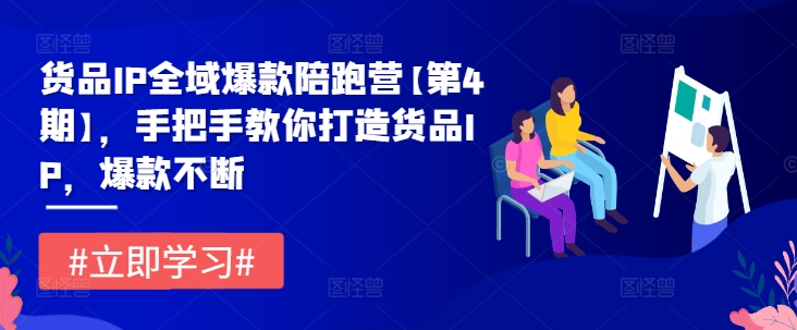 货品IP全域爆款陪跑营【第4期】，手把手教你打造货品IP，爆款不断_趣淘吧资源网