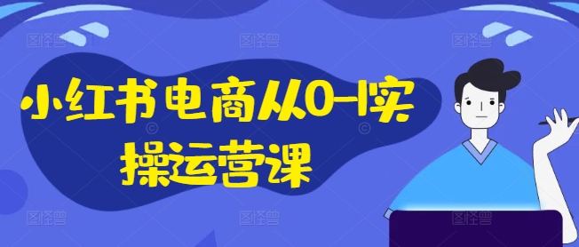 小红书电商从0-1实操运营课，小红书手机实操小红书/IP和私域课/小红书电商电脑实操板块等_趣淘吧资源网